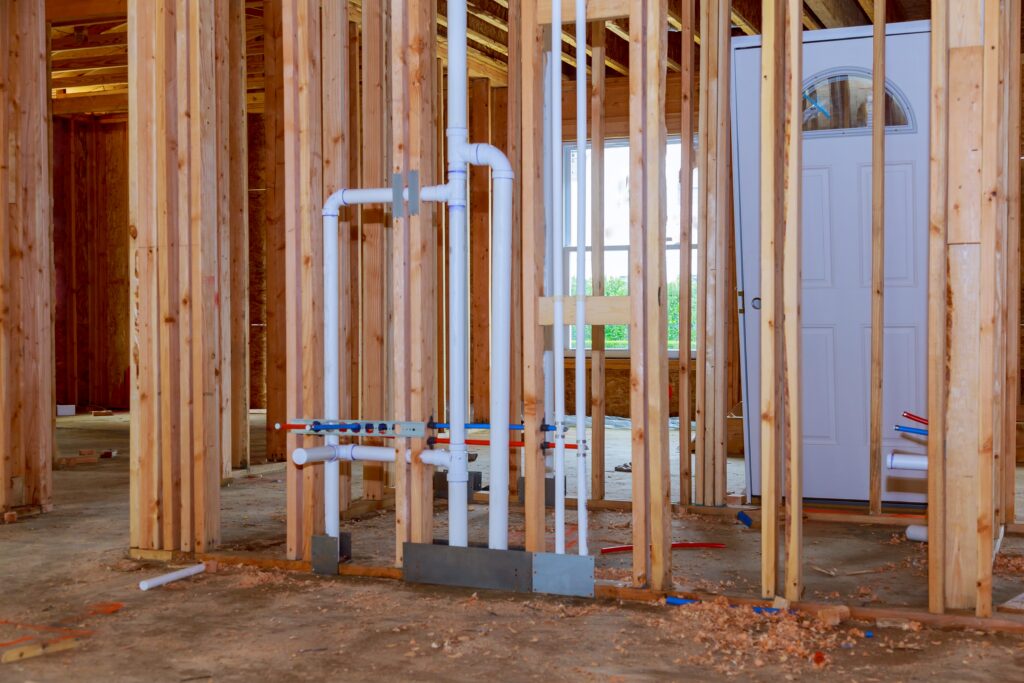 wooden frame of a new house construction 2026 03 24 23 53 47 utc